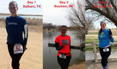 Y member Marcia Garvin completed five full marathons in five days in five different states.